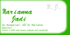 marianna jadi business card